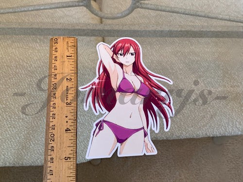 Fairy Tail - Anime - Erza Scarlet c. Bikini Sun Fun Sticker Vinyl Decal Sign