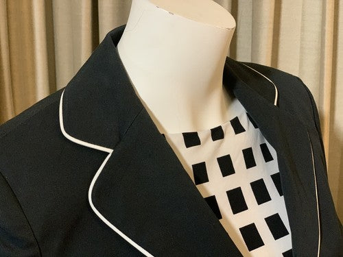 INC Women’s Small Black White Blazer Jacket International Concepts NWT MSRP $149