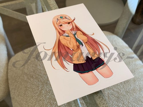 Xenoblade - Anime - Mythra Custom Sticker Decal Vinyl #a