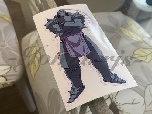 Fullmetal Alchemist - Anime - Alphonse Elric Custom Colored Sticker Decal manga