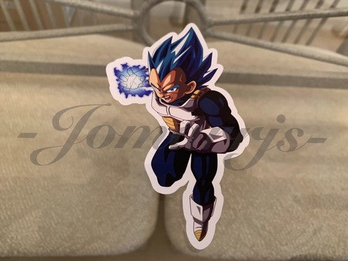Dragon Ball Z Vegeta (b.) Sticker Vinyl Sign Comic DBZ super saiyans