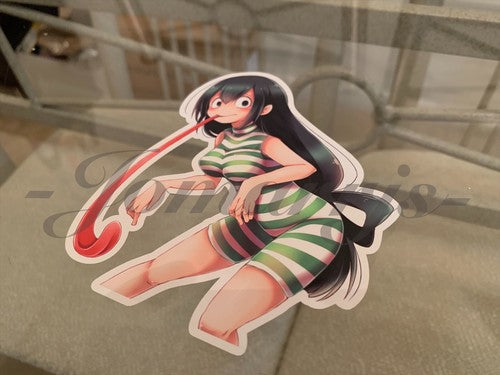 My Hero Academia Anime Froppy Tsuyu Asui c. Monokini Bikini Sun Fun Sticker