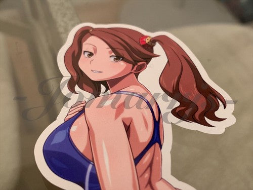 Gundam Build Fighters Try Anime Sazaki Kaoruko Bikini Sun Fun Sticker Decal #1