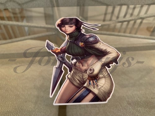 Final Fantasy - Gaming - Yuffie Kisaragi Sticker Decals Vinyl ff 7 anime vii A.