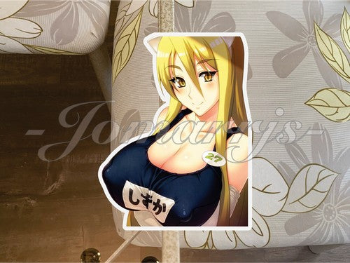 Highschool Of The Dead Anime Marikawa Shizuka Custom Sticker #1 ecchi lewd Pinup