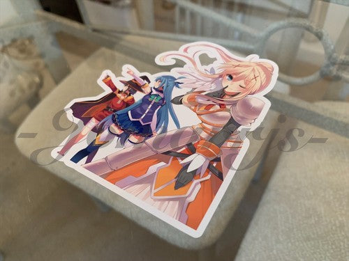 Kono Subarashii Anime - Megumin Aqua Darkness Sticker Decal Vinyl laptop binder