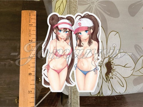 Pokemon Anime Hilda Touko Mei Rosa Custom Sticker Decal Vinyl ecchi bikini sexy