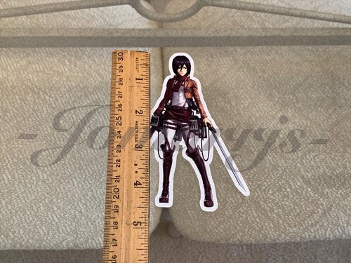 Attack on Titan - Anime - Mikasa Ackerman Custom Sticker Decal Vinyl manga