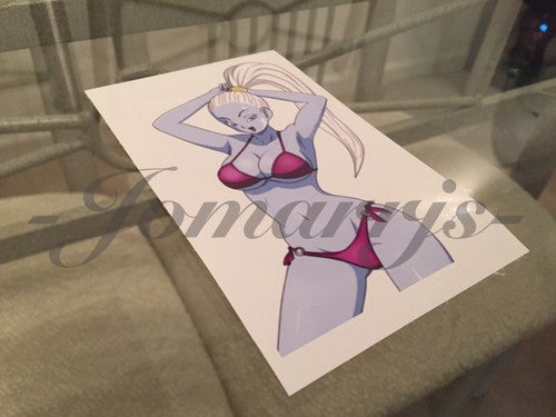 Dragon Ball Z - Anime - Vados Bikini “Hair-Tied” Sun Fun Sticker Decal Vinyl DBZ