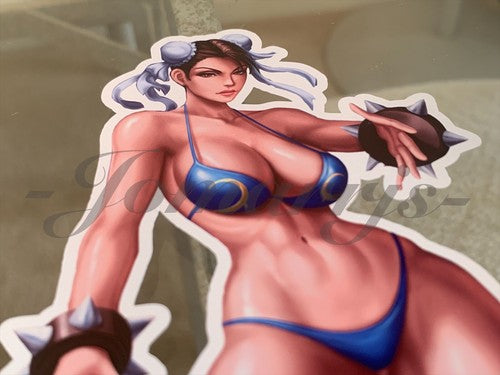 Street Fighter - Anime - Chun Li Bikini Sun Fun Sticker Decal Vinyl #2