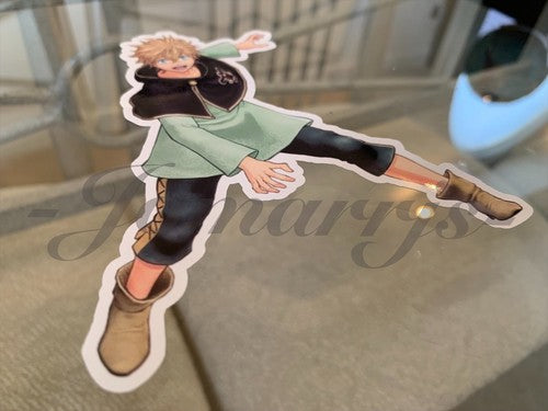 Black Clover - Anime - Luck Voltia Sticker Vinyl Decal Custom manga laptop