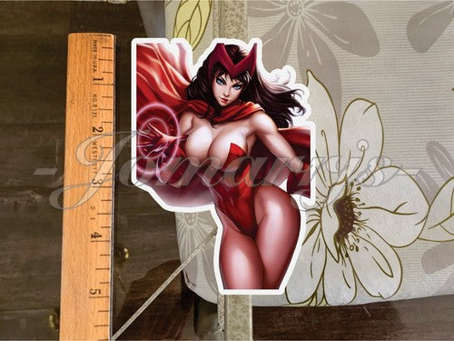 X-Men - Anime - Scarlet Witch Custom Color Sticker Decal Comics x23 marvel dc b.