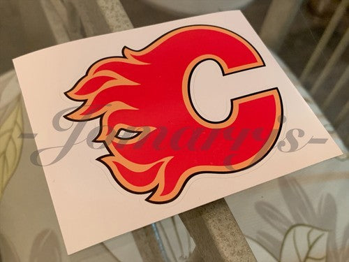 Calgary Flames Hockey Team Logo NHL Sticker Decal Vinyl #NHLFlames