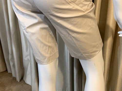Amanda & Chelsea Womens Casual Beige Khaki Cotton Shorts Sz 10 NWT
