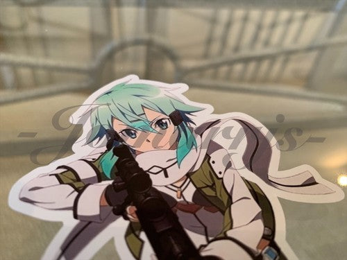Sword Art Online - Anime - Sinon Shino Asada Sticker Vinyl Decal Custom SAO