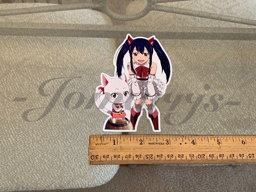 Fairy Tail - Anime - Wendy Marvell & Carla Sticker Vinyl Sign custom