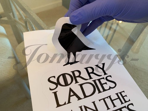 Game of Thrones Sorry Ladies I'm in the Nights Watch Funny Sticker Decal witty
