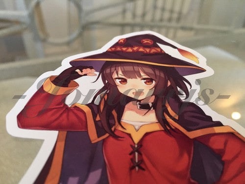 Kono Subarashii Anime - Megumin Sticker Decal Vinyl Comic konosuba laptop manga