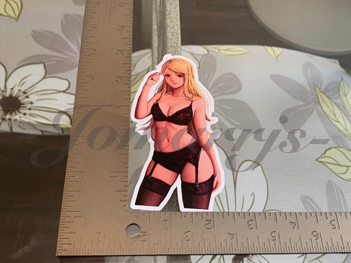 Fullmetal Alchemist Anime - Winry Rockbell Lingerie Bikini Sun Fun Sticker Decal