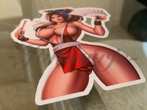 King of Fighters - Anime - Mia Shiranui Bikini Sun Fun Sticker Decals Vinyl #a