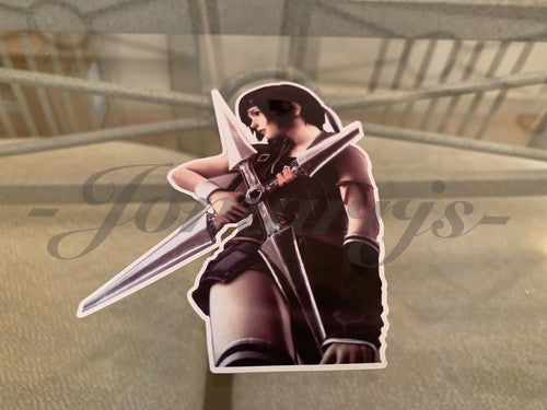 Final Fantasy - Gaming - Yuffie Kisaragi Sticker Decals Vinyl ff 7 anime vii B.