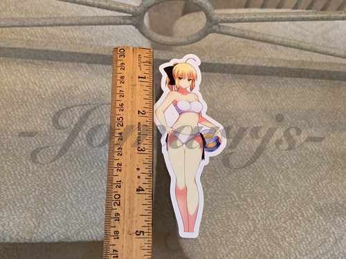Fate - Anime - Artoria Pendragon Saber Bikini Sun Fun Vinyl Sticker manga laptop