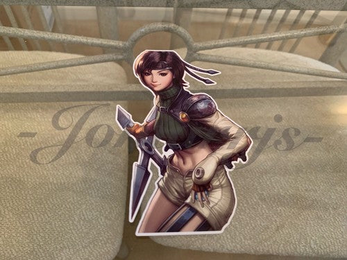 Final Fantasy - Gaming - Yuffie Kisaragi Sticker Decals Vinyl ff 7 anime vii A.