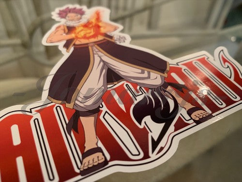 Fairy Tail - Anime - Natsu Dragneel Sticker Vinyl Sign custom mage guild