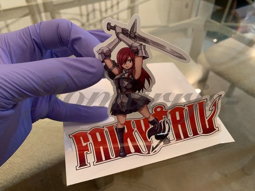 Fairy Tail - Anime - Erza Scarlet Sticker Vinyl Sign custom mage guild