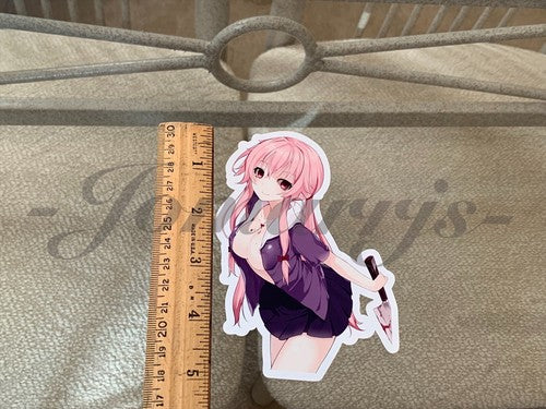 Future Diary - Anime - Yuno Gasai Sticker Decal Vinyl binder laptop sexy manga