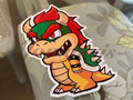 Super Mario - Anime - Bowser Chibi Custom Sticker Decal Vinyl #1 nintendo galaxy