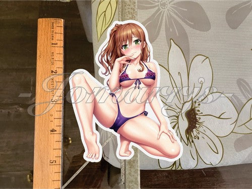 BanG Dream! Anime Imai Lisa Bikini Sun Fun Sticker Vinyl Decal manga a waifu