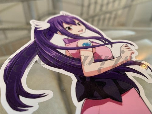 Fairy Tail - Anime - Wendy Marvell Sticker Vinyl Sign custom mage guild