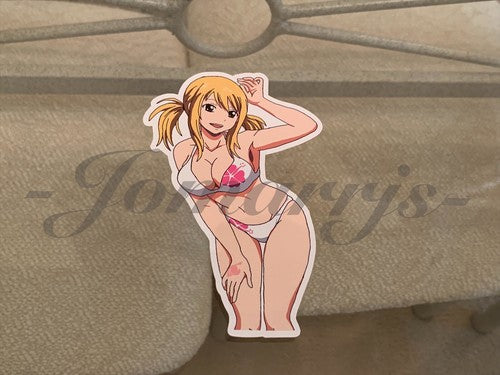 Fairy Tail - Anime - Lucy Heartfilia e. Bikini Sun Fun Sticker Vinyl Decal Sign