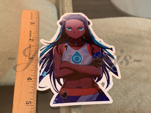 Pokemon - Anime - Nessa Rurina Custom Sticker Decal Vinyl a.