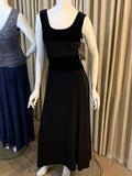 SCOTT McCLINTOK BLACK Nylon Cocktail Evening Formal Skirt Dress VTG NWT $118