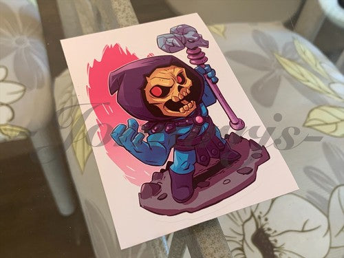He-Man - Anime - Skeletor Keldor Chibi Custom Sticker Decal Sign dc comic