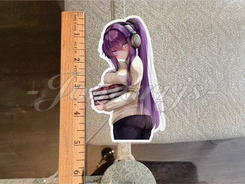 Doki Doki Literature Club Anime Yuki "Literature" Custom Sticker Decal art manga