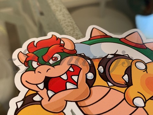 Super Mario - Anime - Bowser Custom Sticker Decal Vinyl #3 nintendo galaxy