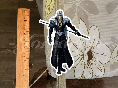 Final Fantasy - Anime - Sephiroth Custom Sticker Decal 1 Vinyl FF7 xii