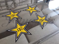 4 Authentic Rockstar Energy Drink Stickers Decal Logo BMX Motocross