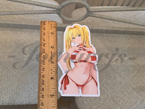 Fate - Anime - Nero Claudius Red Saber Bikini Sun Fun Vinyl Sticker manga laptop