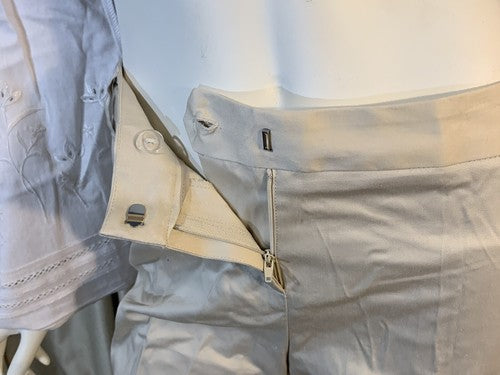 Amanda & Chelsea Womens Casual Beige Khaki Cotton Shorts Sz 10 NWT