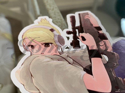 Fullmetal Alchemist - Anime - Riza Hawkeye Sniper Custom Sticker Decal manga