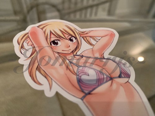Fairy Tail - Anime - Lucy Heartfilia c. Bikini Sun Fun Sticker Vinyl Decal Sign