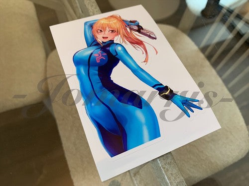 Metroid - Anime - Samus Aran Custom Sticker Decal Vinyl Prime Zero Suit