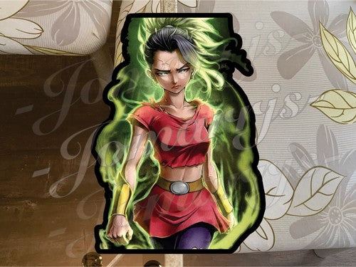 Dragon Ball Z Kale Custom Sticker DBZ 1. super saiyan anime manga art decal