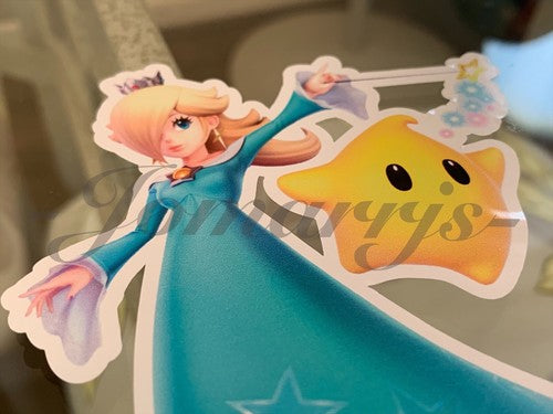 Super Mario - Anime - Rosalina & Luma Sticker Decal Vinyl #1 nintendo galaxy