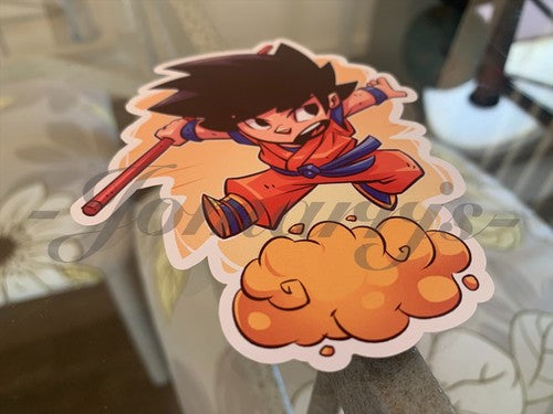 Dragon Ball Z - Anime - Goku Kakarot Chibi Custom Sticker Decal Sign manga