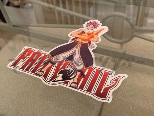 Fairy Tail - Anime - Natsu Dragneel Sticker Vinyl Sign custom mage guild